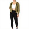 Blouson BANANA MOON Femme Veste Sport Léger Kaki