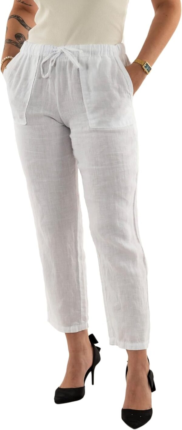 Pantalons Banana Moon Hawston JDR10 Blanc Femme Mode-0