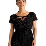 Robe Banana Moon Joelly DOLCEANE Multicolore Noir Femme
