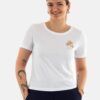 T-shirt femme Banana Moon Jollytee MFT10 Blanc manches-1