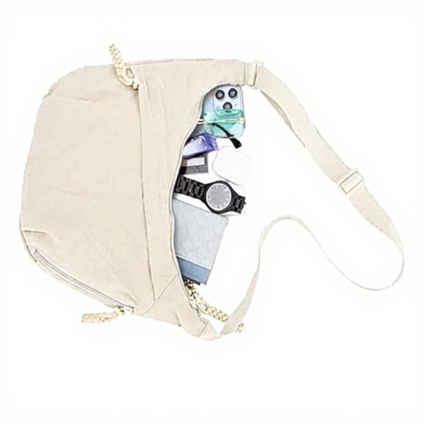 Sac bandoulière demi-lune AiNinXun nylon réglable femme