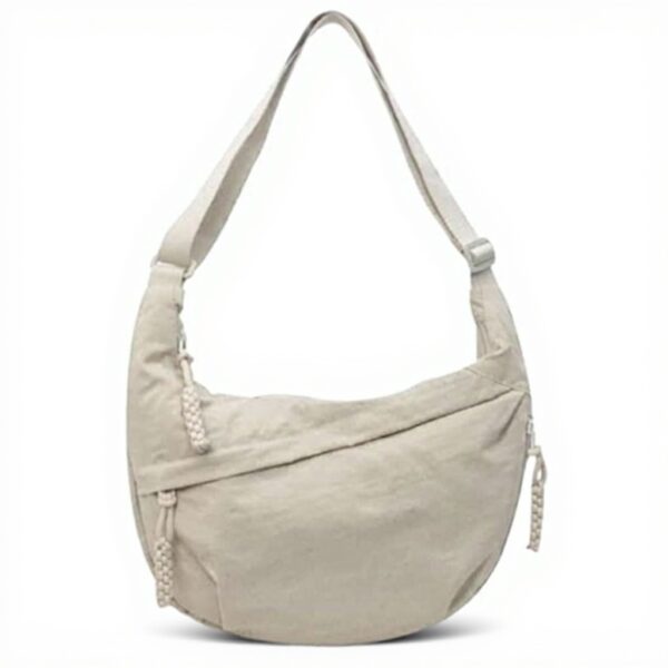 Sac bandoulière demi-lune AiNinXun nylon réglable femme