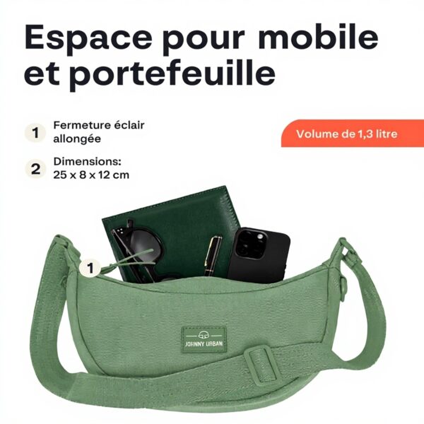 Sac banane Johnny Urban Ally imperméable demi-lune réglable