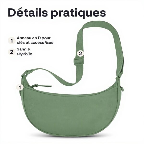 Sac banane Johnny Urban Ally imperméable demi-lune réglable
