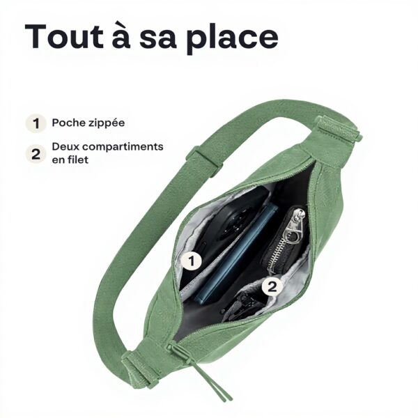 Sac banane Johnny Urban Ally imperméable demi-lune réglable