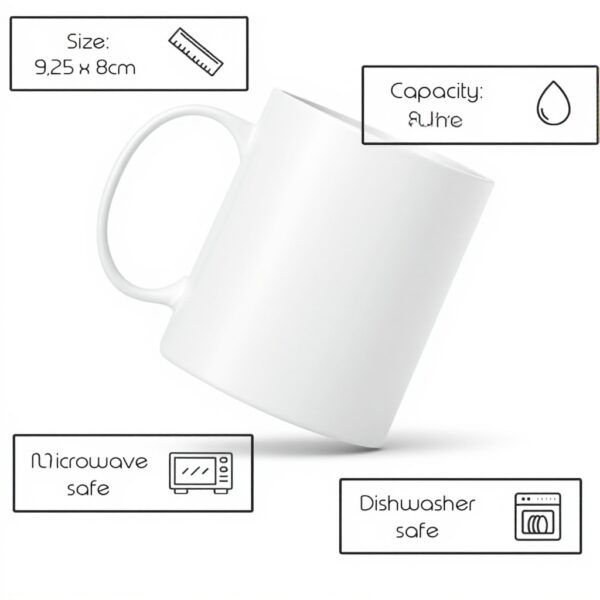 Tasse café céramique Moonai Blanc Noir Rose Magie 330ml